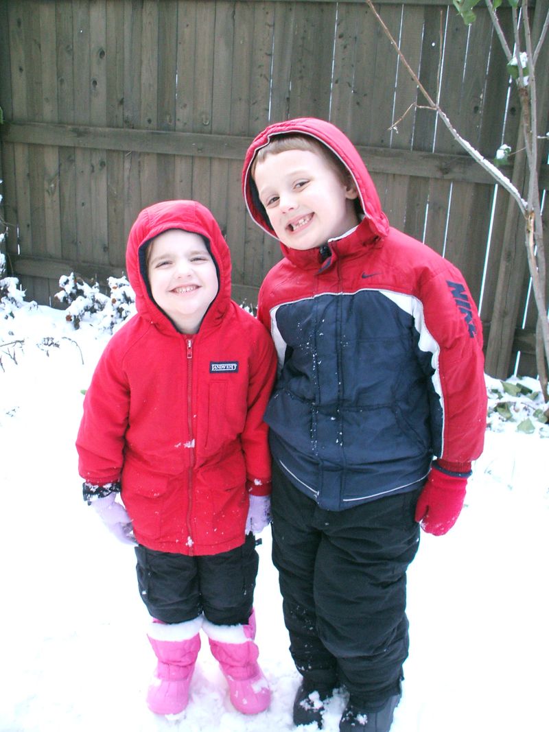 First snow 2008 sibs