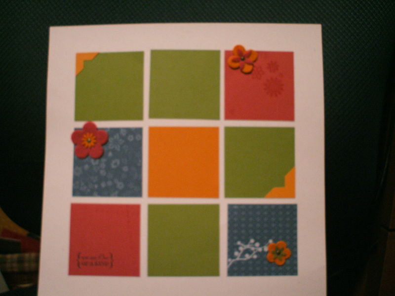 Colorful cubes 12x12 page