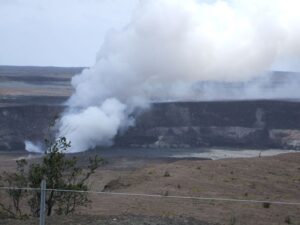 Kilauea Volcano visit, steam vents