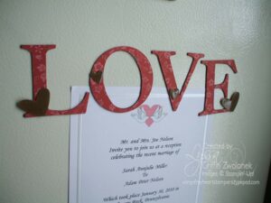 Easy Big Shot valentine magnet project