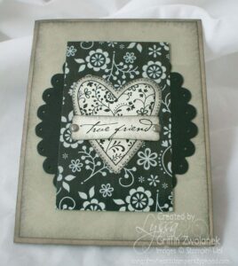 While I’m away… monochromatic vintage card