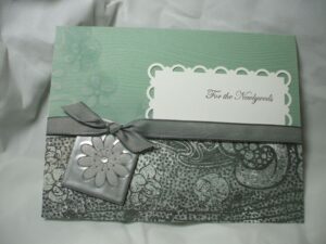 Faux Metal Embossed Tags with Crystal Effects