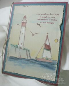 Watercolored Lighthouse card