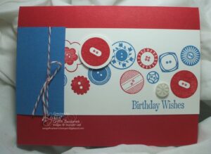 Patriotic Colors Birthday Card