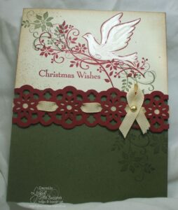 Vintage Dove Christmas Card