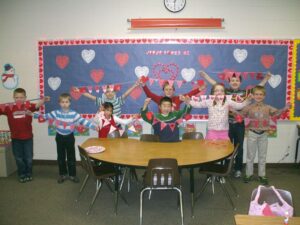 Valentine desk banners