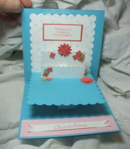 Platform pop-up card