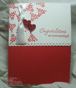 Surprise wedding cake card