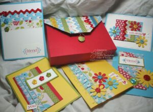 Photo Tutorial: Fabric Stationery Box & Card Set