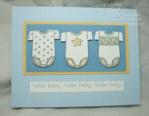 More cute baby onesie cards