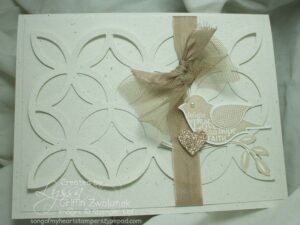 Vintage Lattice Wedding Card