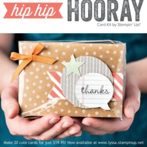 Hip Hip Hooray card-making kit