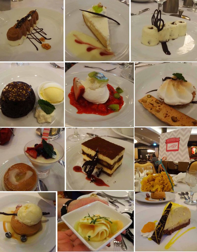 Dessert collage