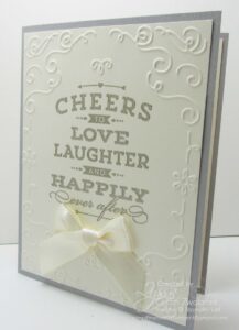 Clean and classic wedding card