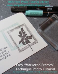 Photo Tutorial: Easy Markered Frame Technique