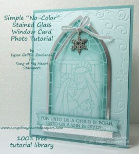 Photo Tutorial: Simple “no-color” stained glass window card