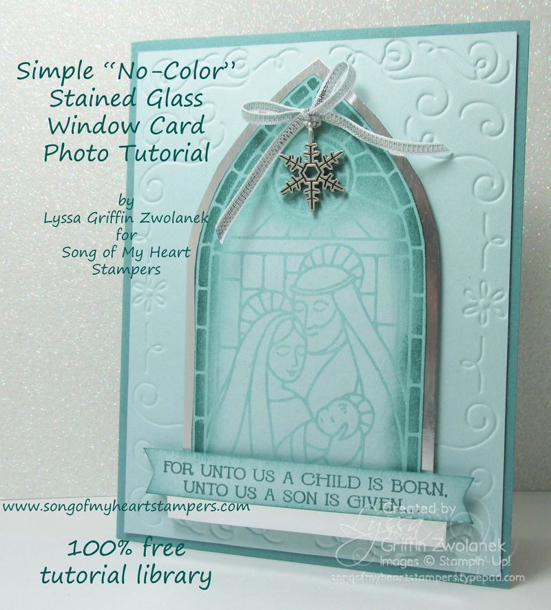 Simple no color stained glass tutorial