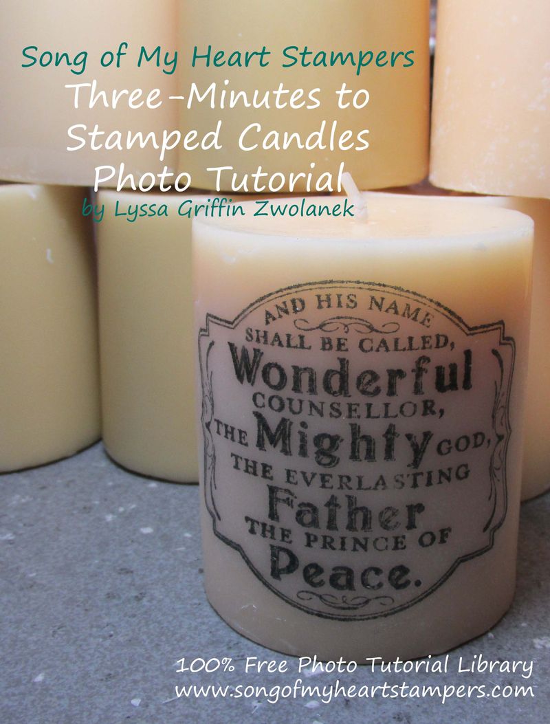 SOMHS Stamped Candle Tutorial