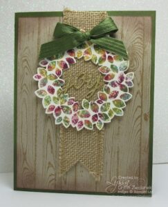 Baby Wipe Wreath Cards