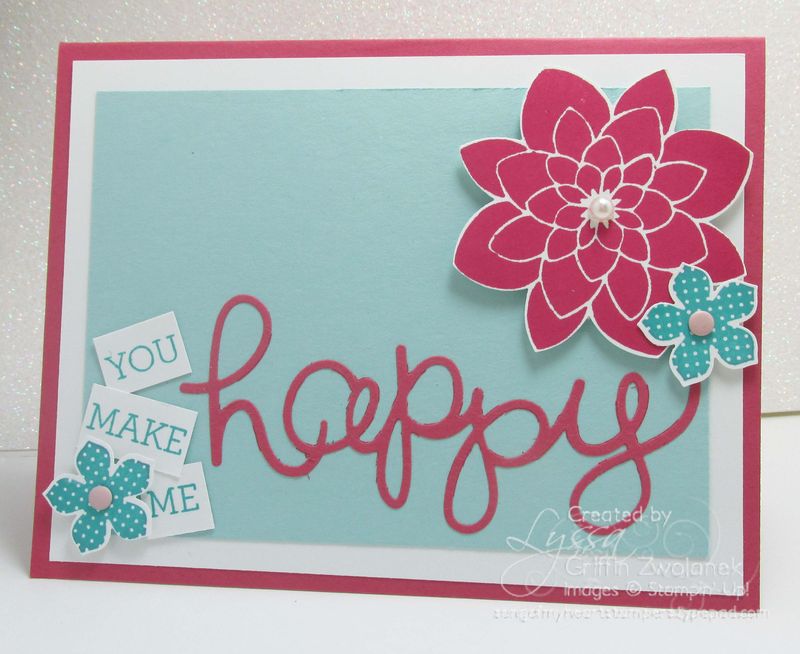 Hello You Thinlet Big Shot Happy Stampin Up Card