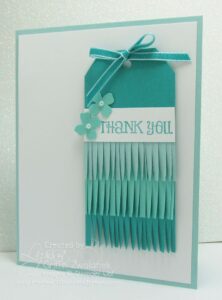 Ombre Fringe Tag Cards