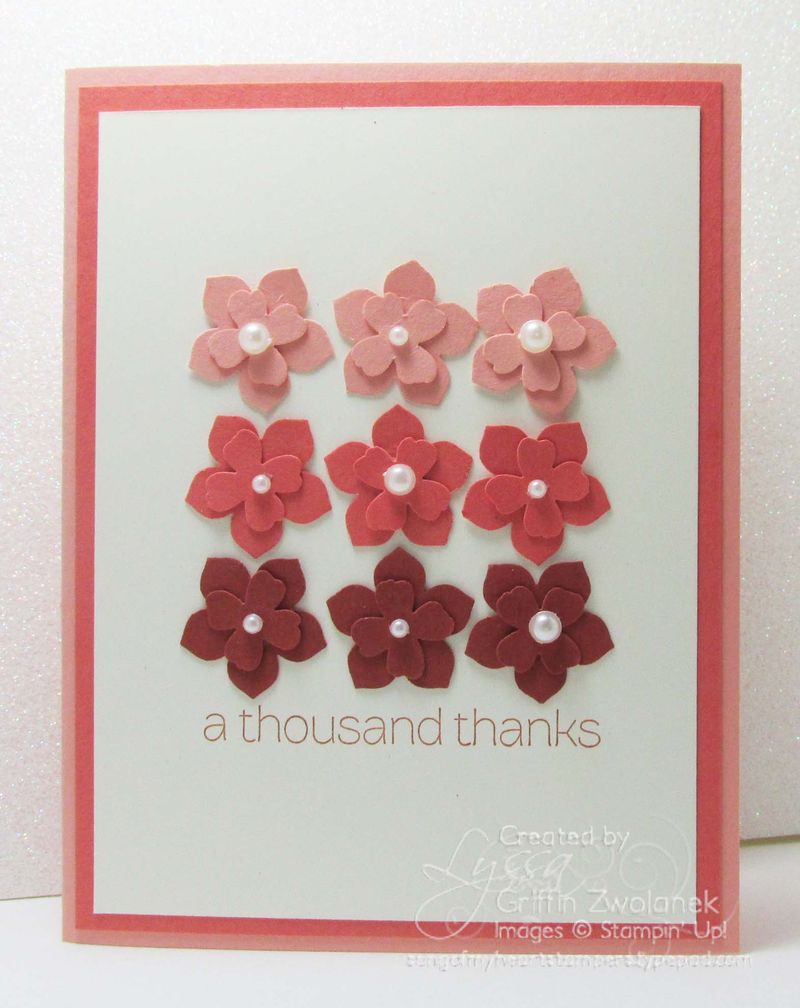 Ombre Flowers Art Punch Stampin Up Card