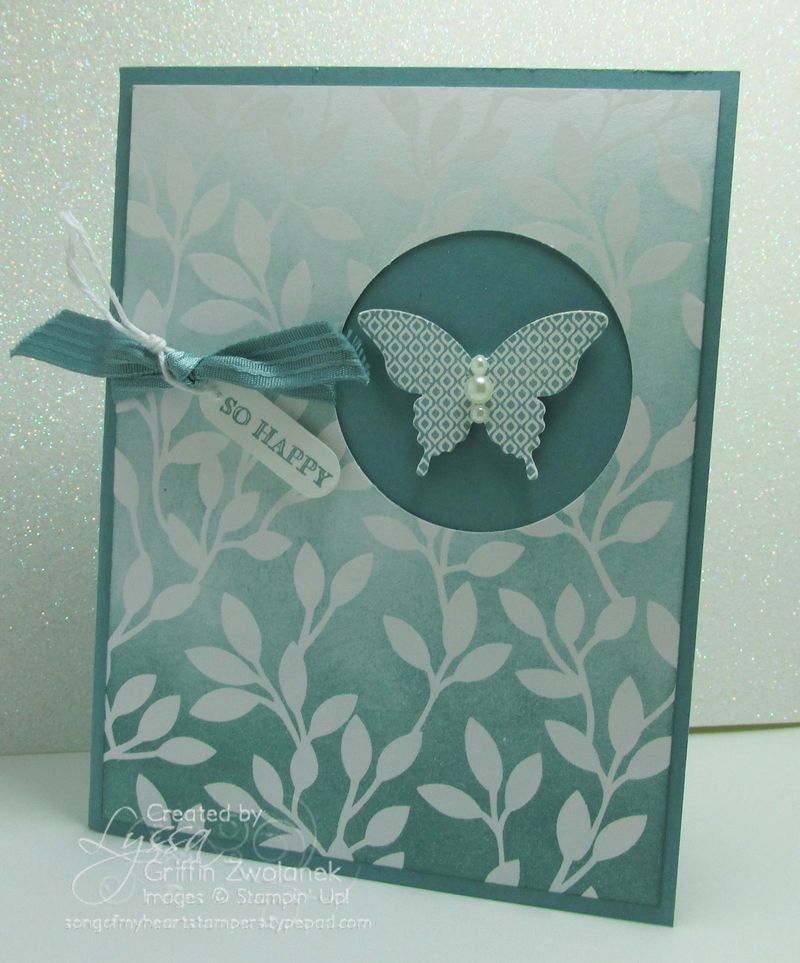 Ombre Iresistibly Yours Stampin Up Sale A Bration card