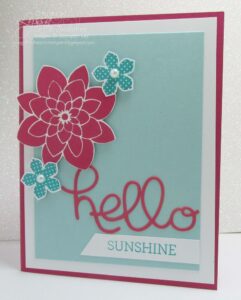 Hello Sunshine & You Make Me Happy cards