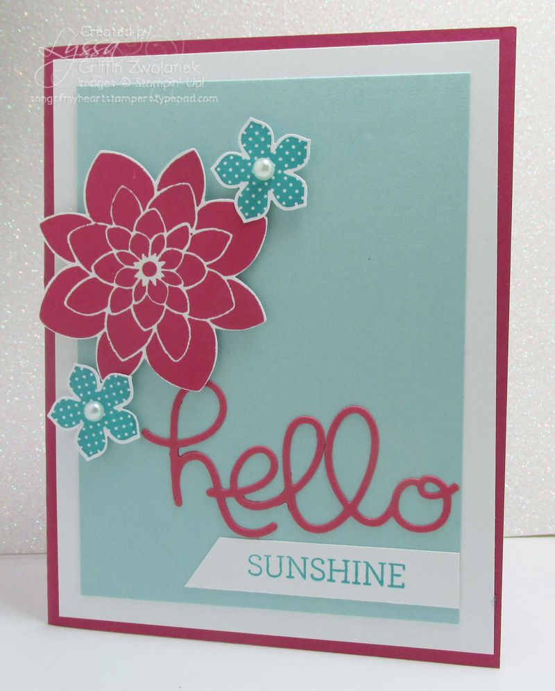 Hello You Thinlet Big Shot Stampin Up card