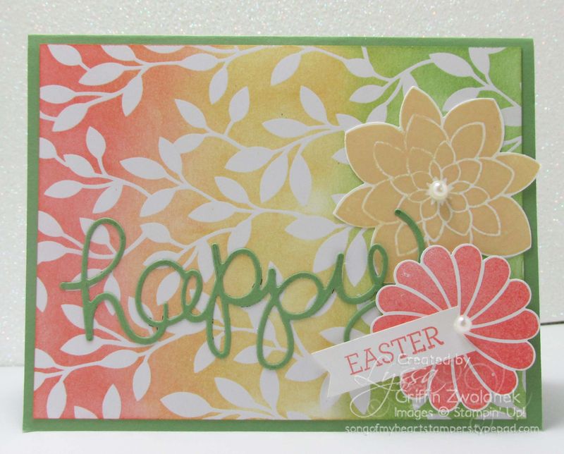 Triple sponged Irresistibly Yours Papers Easter card