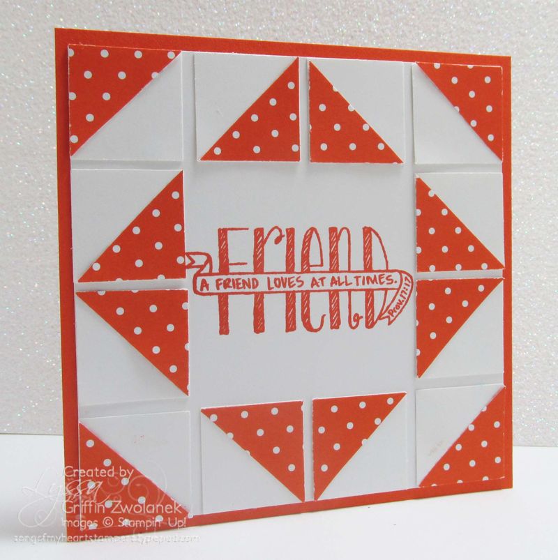 Pinwheel Quilt Card Cheat Sheets Collection technique Stampin Up