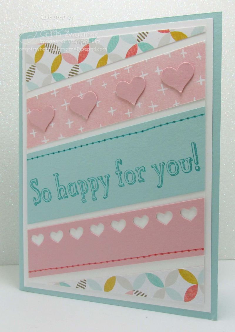 Diagonal Paper Scraps Card Stampin Up