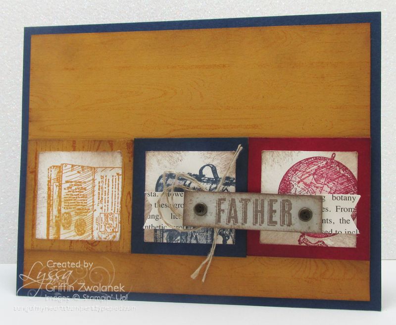 World Traveler Masculine Father Card Stampin Up