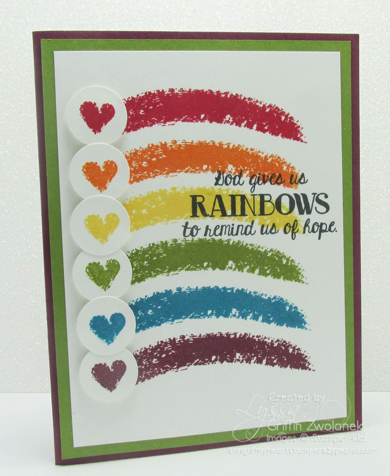 Over the Rainbow of Hope Card Stampin Up