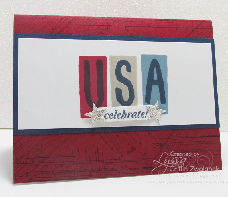 USA Fourth of July Stampin Up Card