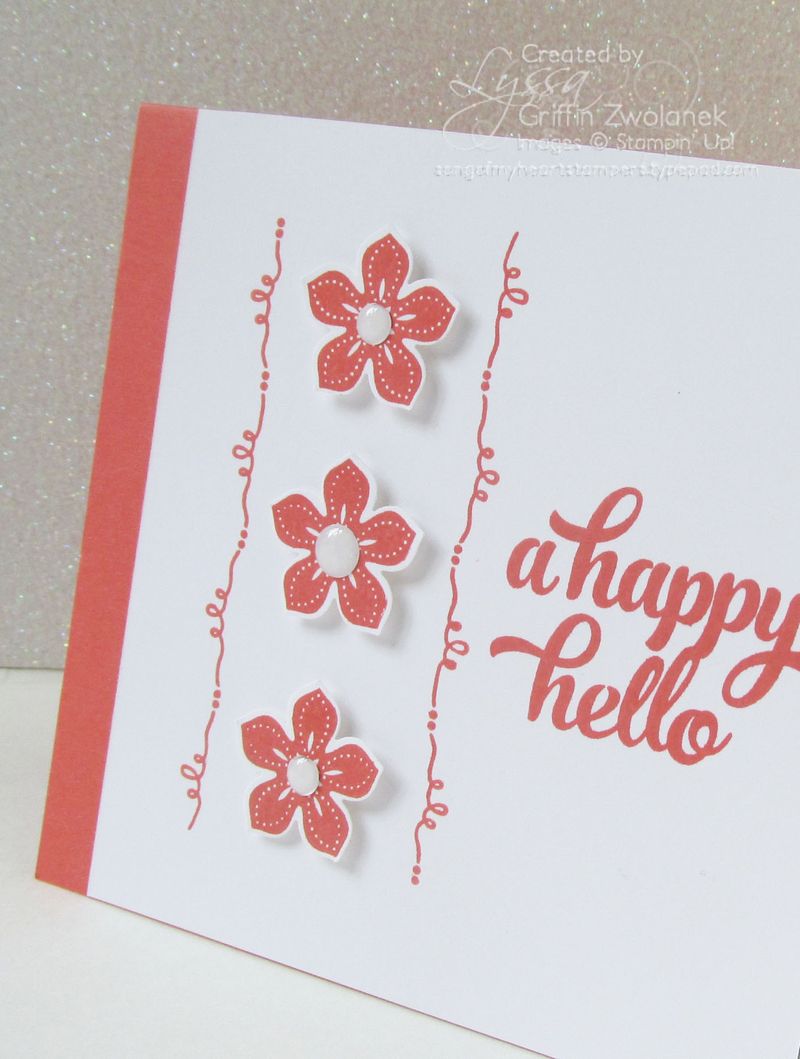 Happy Hello Tin of Cards Stamp Set Stampin Up Card