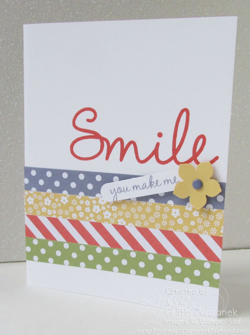 So You Smile Paper Scraps Card Stampin Up