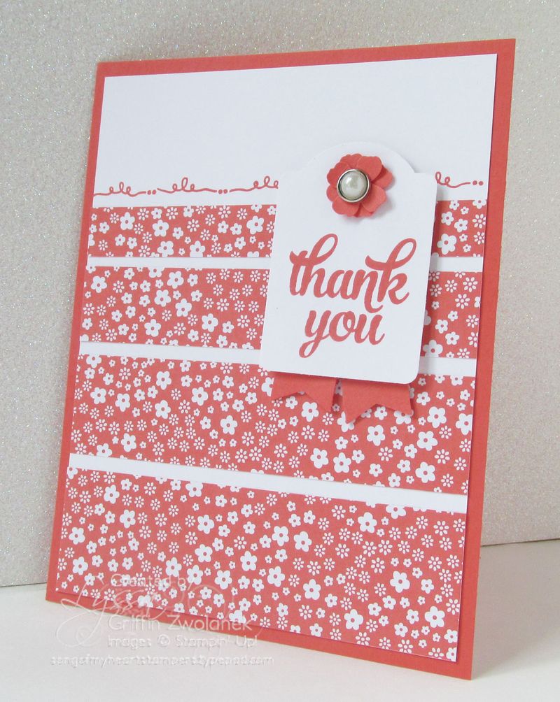 Happy Hello Tin of Cards Thanks Stamp Set Stampin Up Card