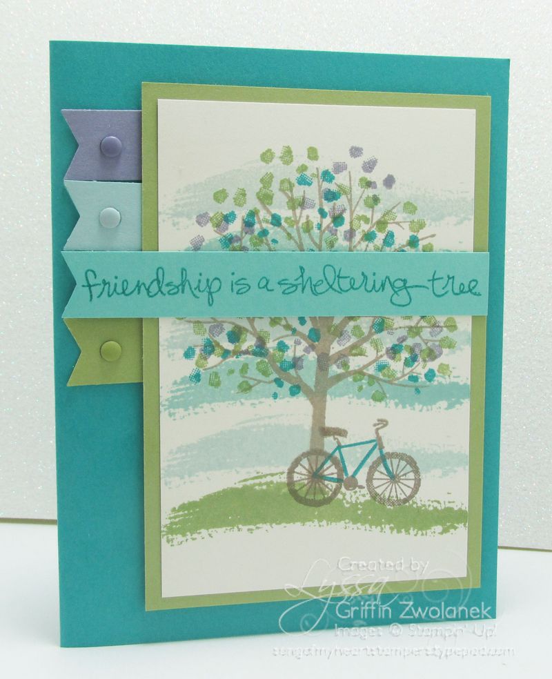 Friendship Sheltering Tree Banner Edge Card Stampin Up