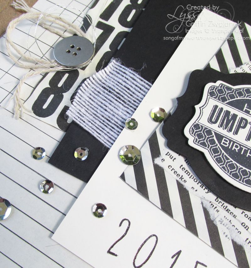 Black and White Vintage Birthday Detail