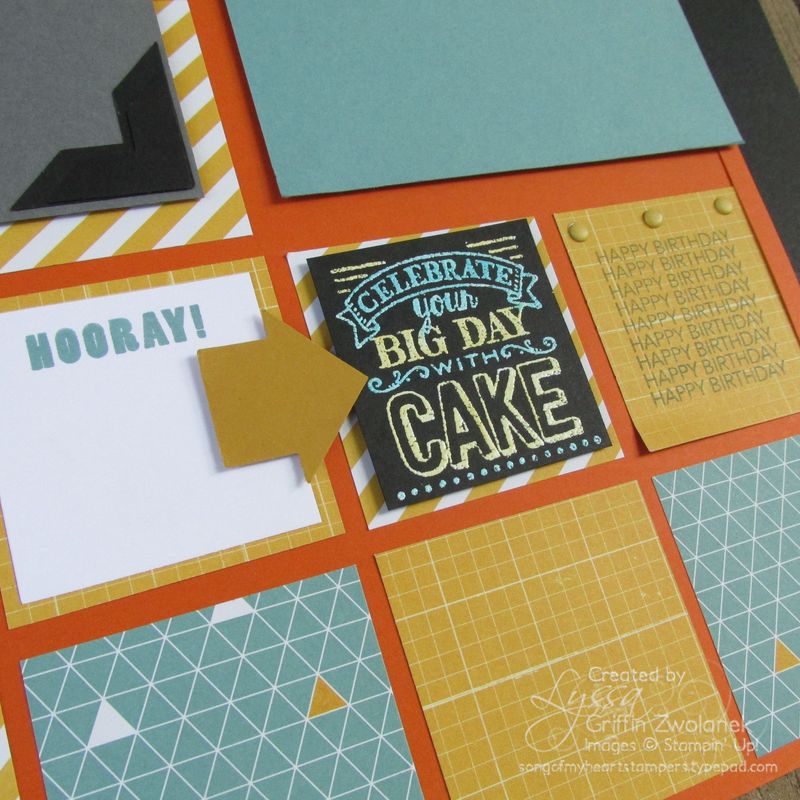 East Cake Birthday Page Closeup