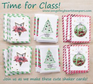 NEW class offered: Christmas Shaker Cards!