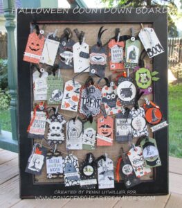 31 Day Countdown to Halloween Board