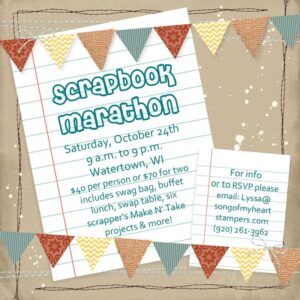 Two spots left for the Scrapbook Marathon!