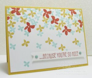 Ready to Make It? Falling Flowers Card