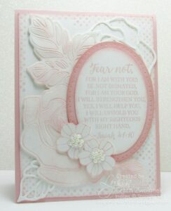 Beautiful new Isaiah 41:10 scripture Bible verse stamp set