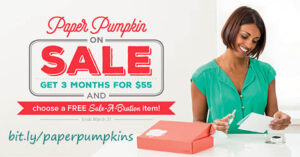 Get free Sale-A-Bration sets with pre-paid Paper Pumpkin subscriptions!