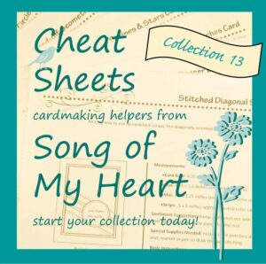 NEW Cheat Sheets Collection #13 is released from Song of My Heart Stampers!