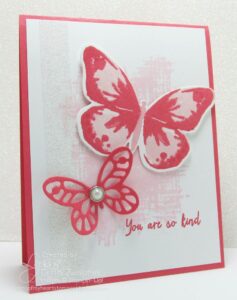 Easy “no-fussy-cutting” butterfly card