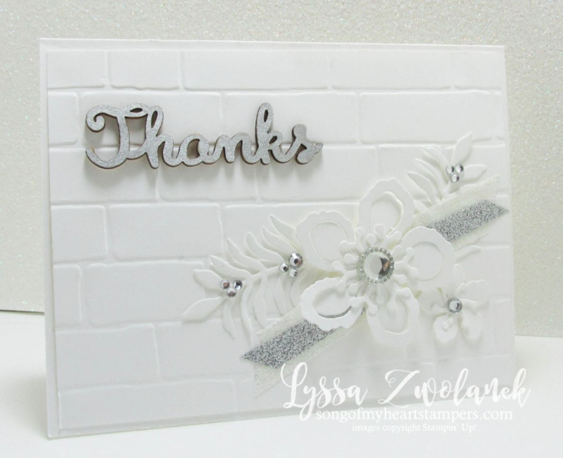 brick wall white on white floral stunner botanical builder framelits Stampin Up www.songofmyheartstampers.com